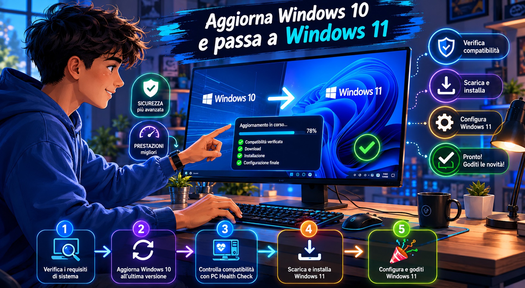 Verifica dei requisiti per aggiornare Windows 10 a Windows 11